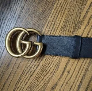 Gucci GG Belt Size 80cm / Small Gucci Black GG Imprime Coated Canvas Interlocking G Belt  main image 2